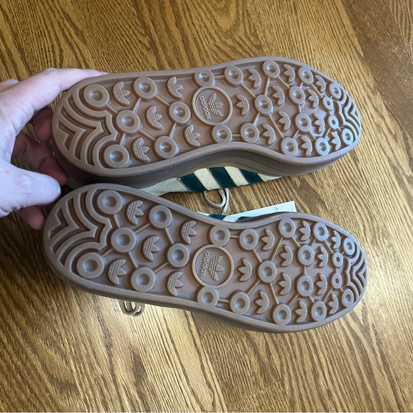 NWT Adidas Bold Gazelle Cream and Green W9 (no box) - Picture 4 of 4